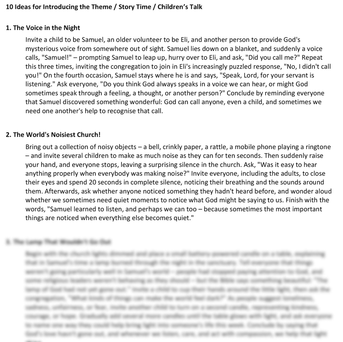 Worship at Hand
Complete Lectionary-Based Worship Services for Sundays
Digital download product
By Philip Garside
Epiphany 2 | 17 January 2027
Children's Talk ideas