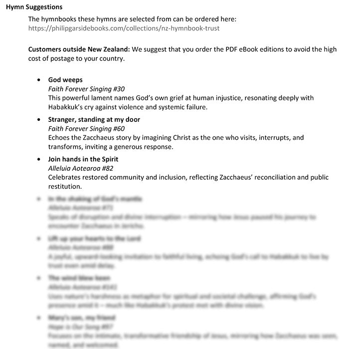 Worship at Hand
Complete Lectionary-Based Worship Services for Sundays in the Church Year
By Philip Garside
Pentecost 21 | 2 November 2025
Hymns