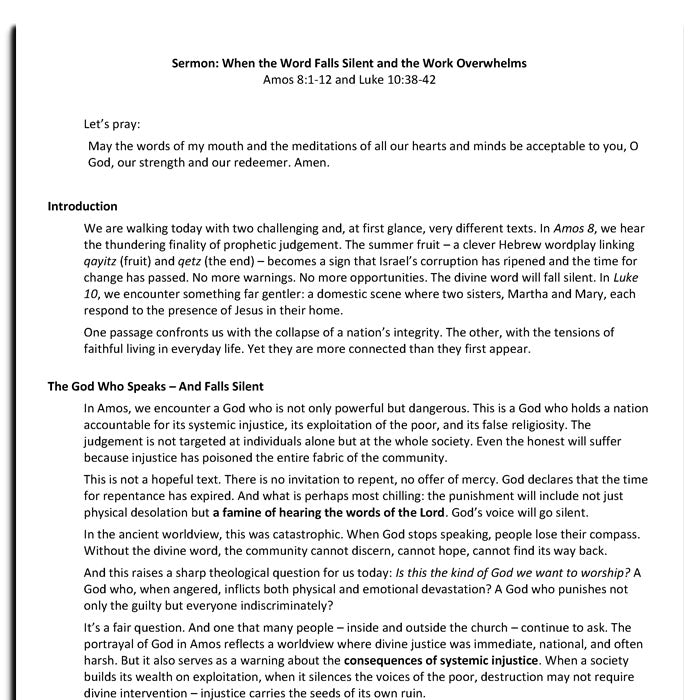 Worship at Hand
Complete Lectionary-Based Worship Services for Sundays in the Church Year
By Philip Garside
Pentecost 6 | 20 July 2025
Sermon