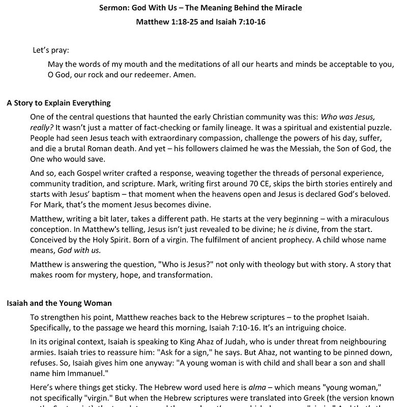 Worship at Hand
Complete Lectionary-Based Worship Services for Sundays in the Church Year
By Philip Garside
Advent 4 | 21 December 2025
Sermon