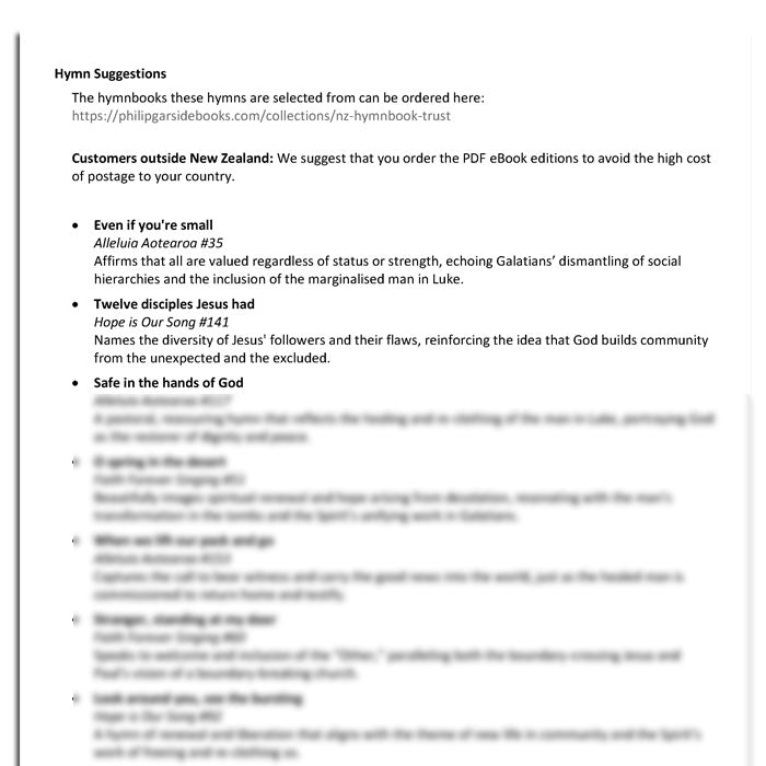 Worship at Hand
Complete Lectionary-Based Worship Services for Sundays in the Church Year
By Philip Garside
Pentecost 2 | 22 June 2025
Hymns