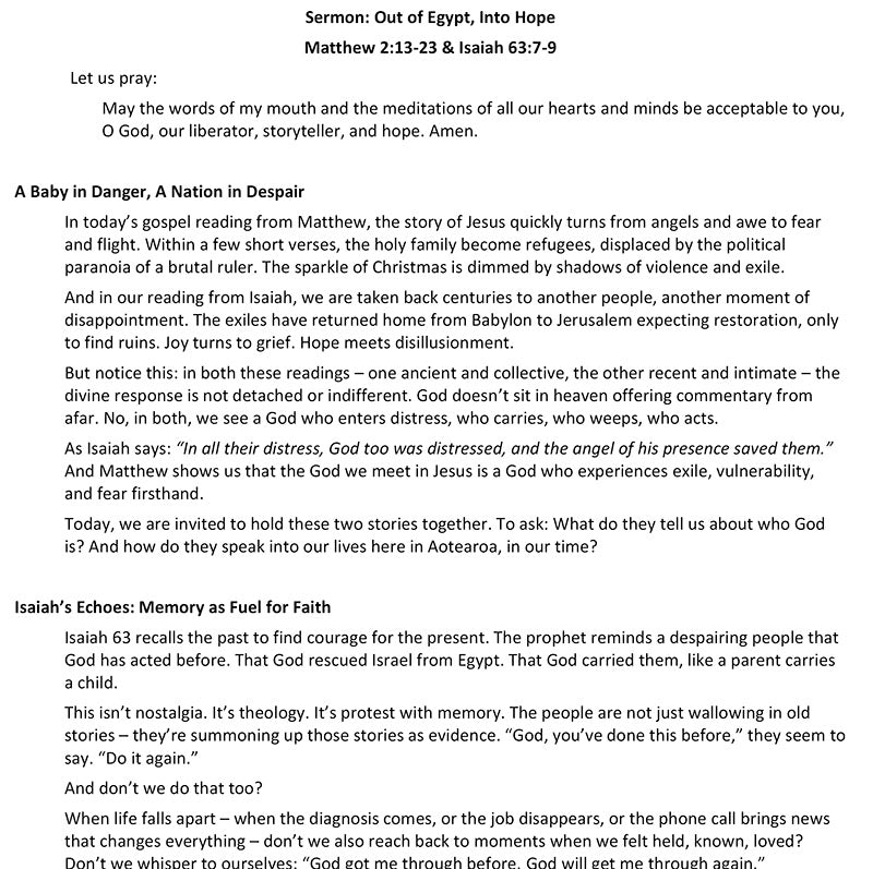 Worship at Hand
Complete Lectionary-Based Worship Services for Sundays in the Church Year
By Philip Garside
Christmas 1 | 28 December 2025
Sermon