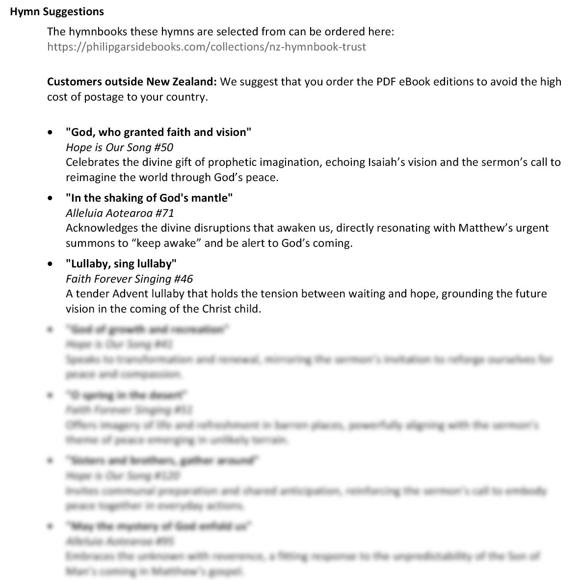 Worship at Hand
Complete Lectionary-Based Worship Services for Sundays in the Church Year
By Philip Garside
Advent 1 | 30 November 2025
Hymns