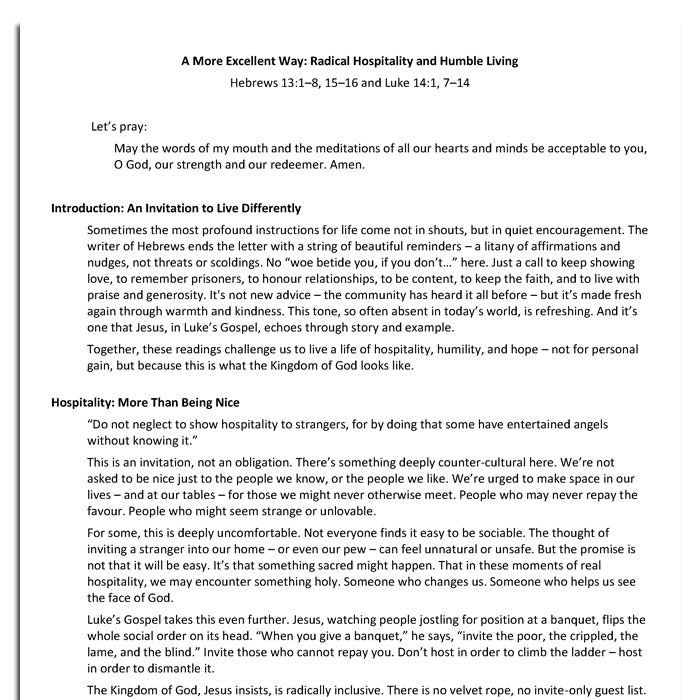 Worship at Hand
Complete Lectionary-Based Worship Services for Sundays in the Church Year
By Philip Garside
Pentecost 12 | 31 August 2025
Sermon