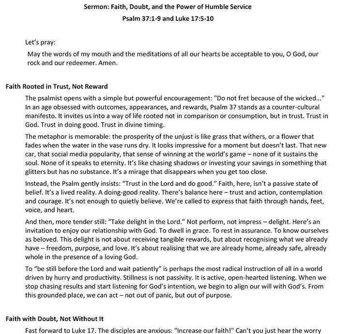 Worship at Hand
Complete Lectionary-Based Worship Services for Sundays in the Church Year
By Philip Garside
Pentecost 17 | 5 October 2025
Sermon