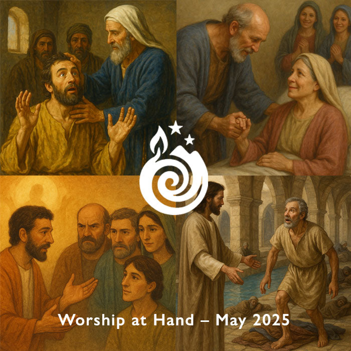 Worship at Hand
Complete Lectionary-Based Worship Services for Sundays in the Church Year
By Philip Garside
Easter 3-6 | 4-25 May 2025
Whole month of May 2025