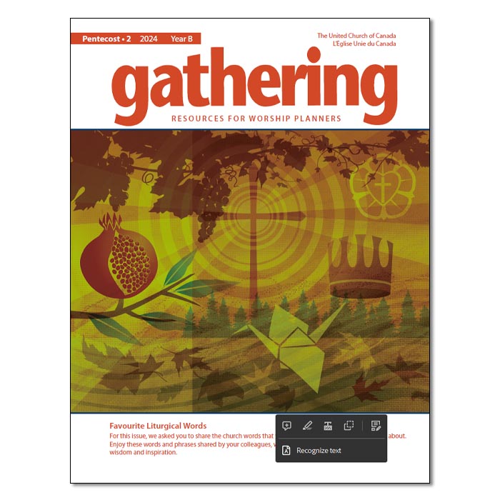 Gathering:&nbsp;Resources for Worship Planners - PDF -&nbsp;Subscription for 4 issues p.a.