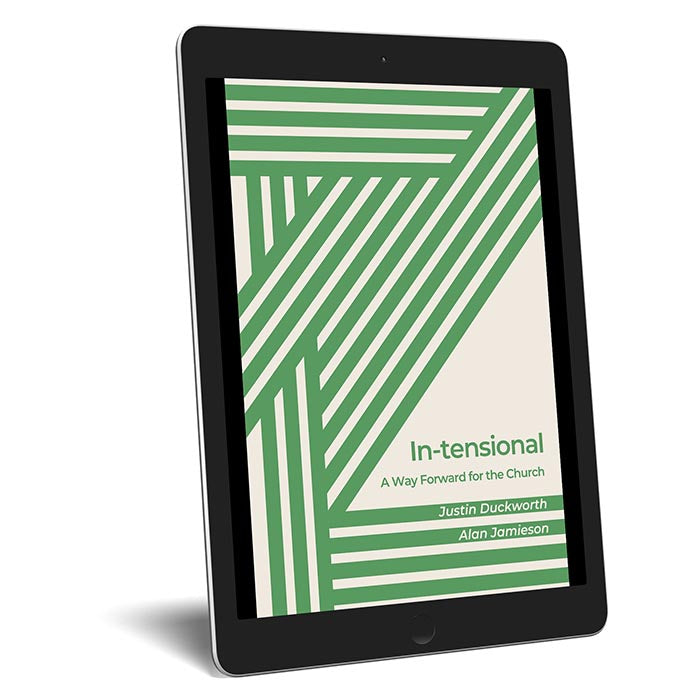 In-tensional: A Way Forward for the Church By Justin Duckworth; Alan Jamieson
Zipped file containing eBook editions of this 124 page book in PDF, ePub and Mobi formats.