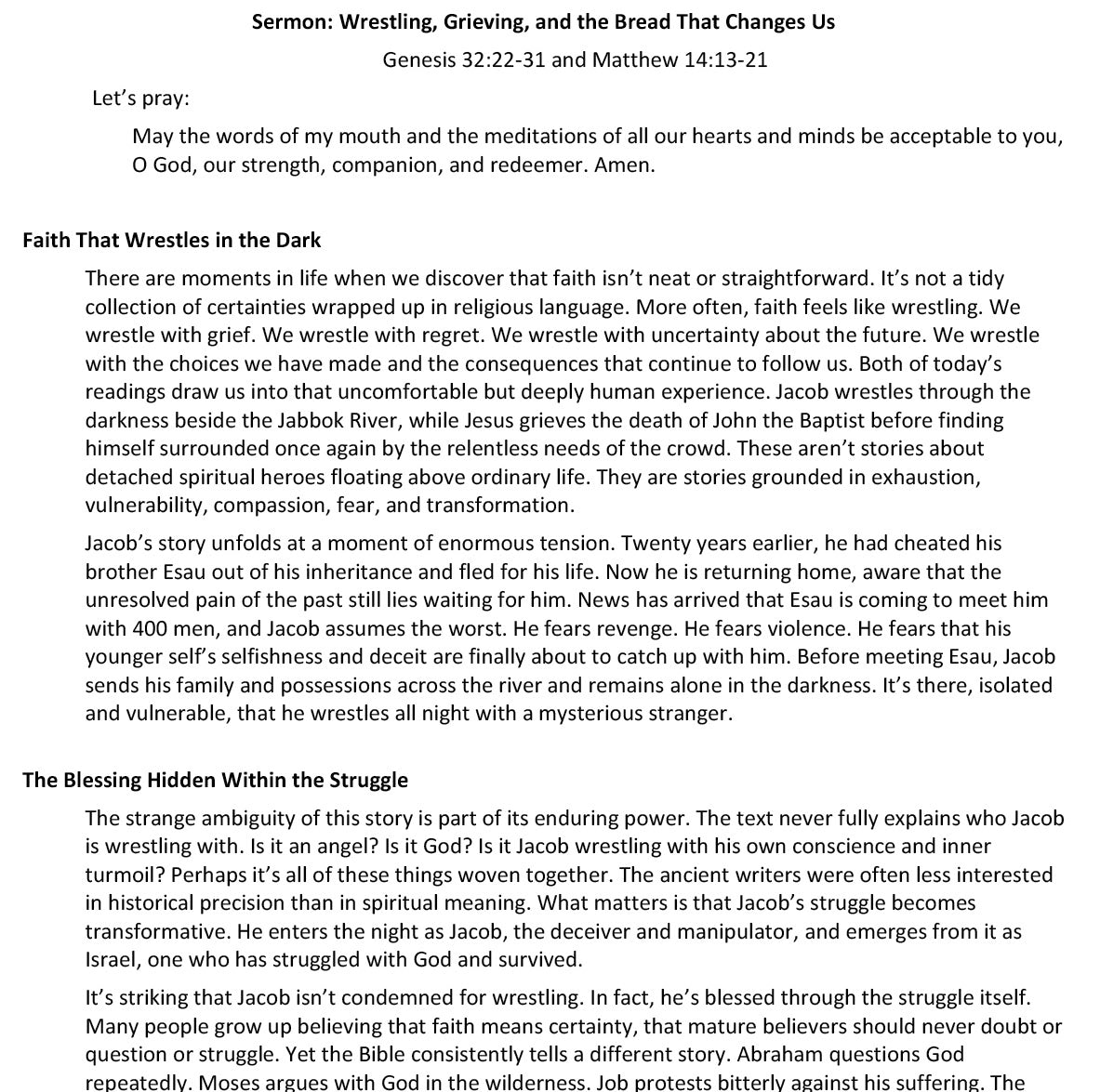 Worship at Hand
Complete Lectionary-Based Worship Services for Sundays in the Church Year
By Philip Garside
Pentecost 10 | 2 August 2026
Sermon