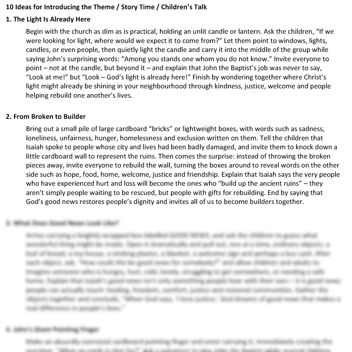 Worship at Hand
Complete Lectionary-Based Worship Services for Sundays
Digital download product
By Philip Garside
Advent 3 | 13 December 2026
Children's Talk ideas