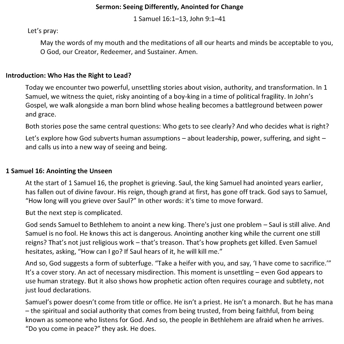 Worship at Hand
Complete Lectionary-Based Worship Services for Sundays in the Church Year
By Philip Garside
Lent 4 | 15 March 2026
Sermon