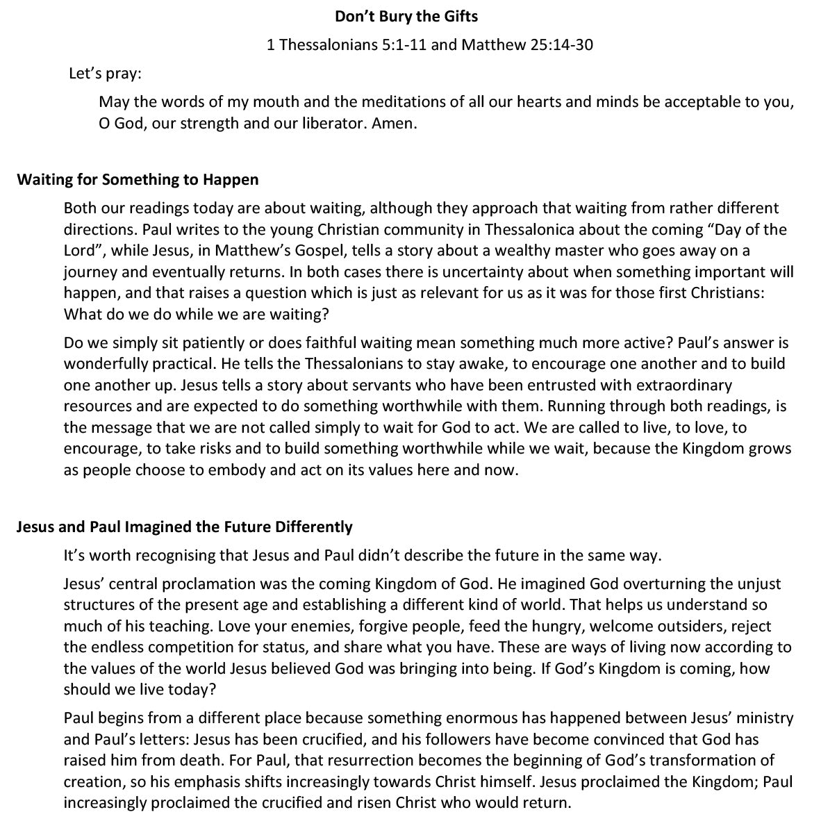 Worship at Hand
Complete Lectionary-Based Worship Services for Sundays
Digital download product
By Philip Garside
Pentecost 25 | 15 November 2026
Sermon