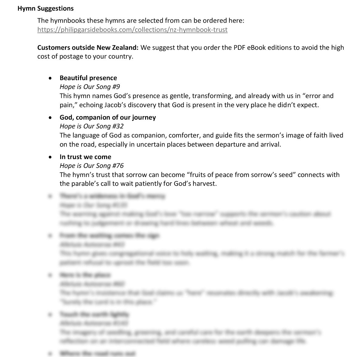 Worship at Hand
Complete Lectionary-Based Worship Services for Sundays in the Church Year
By Philip Garside
Pentecost 8 | 19 July 2026
Hymn Suggestions