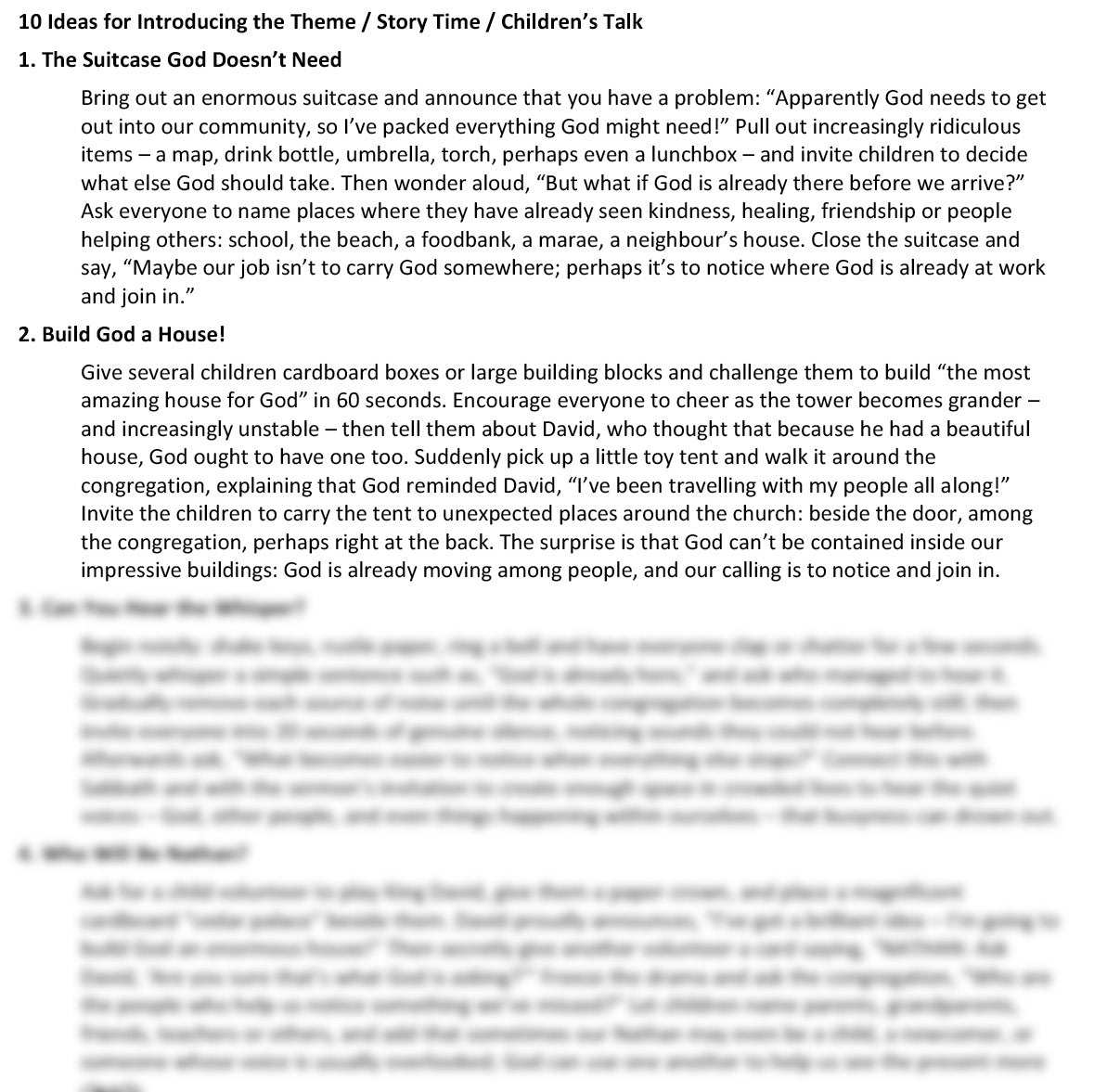 Worship at Hand
Complete Lectionary-Based Worship Services for Sundays
Digital download product
By Philip Garside
Advent 4 | 20 December 2026
Children's Talk ideas