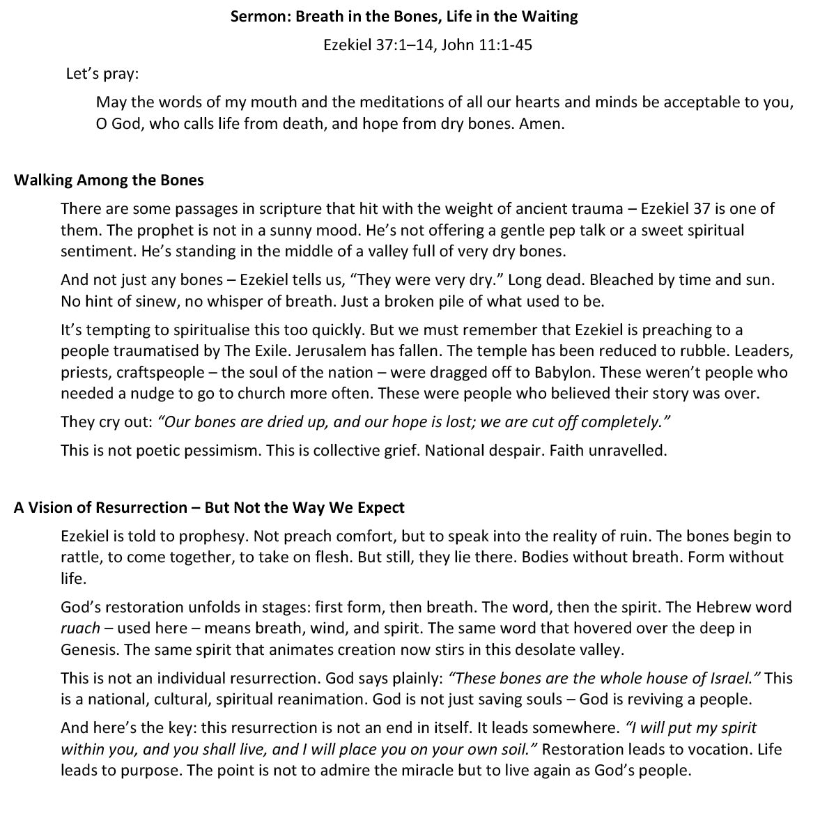 Worship at Hand
Complete Lectionary-Based Worship Services for Sundays in the Church Year
By Philip Garside
Lent 5 | 22 March 2026
Sermon