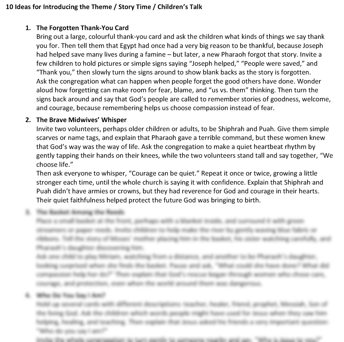 Worship at Hand
Complete Lectionary-Based Worship Services for Sundays in the Church Year
By Philip Garside
Pentecost 13 | 23 August 2026
Children's Talk ideas