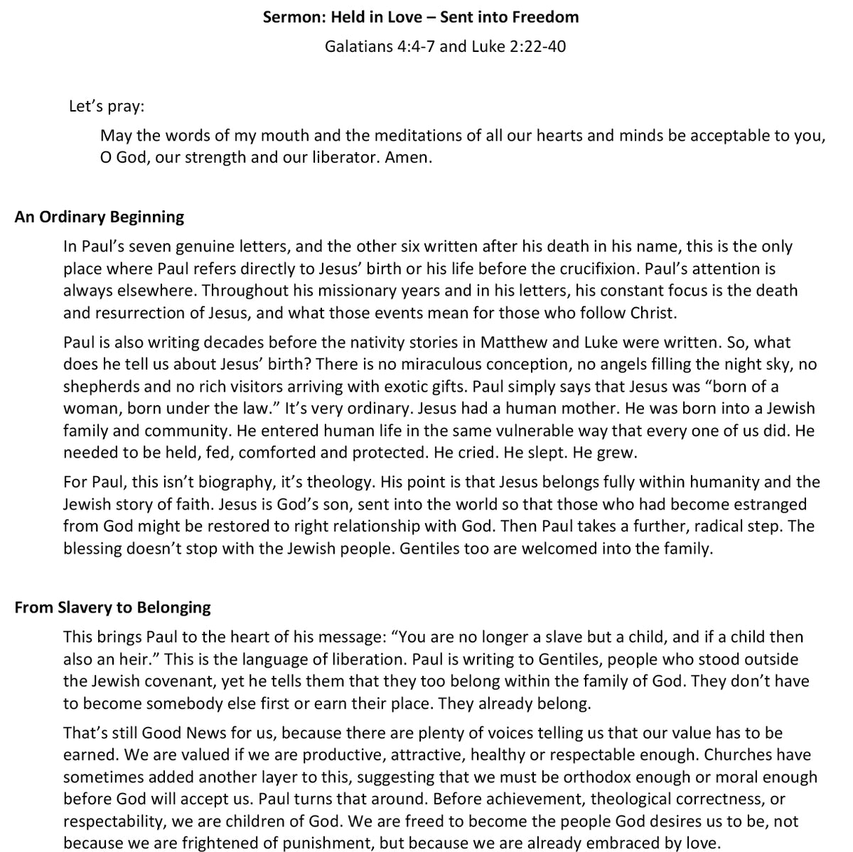 Worship at Hand
Complete Lectionary-Based Worship Services for Sundays
Digital download product
By Philip Garside
Christmas 1 | 27 December 2026
Sermon