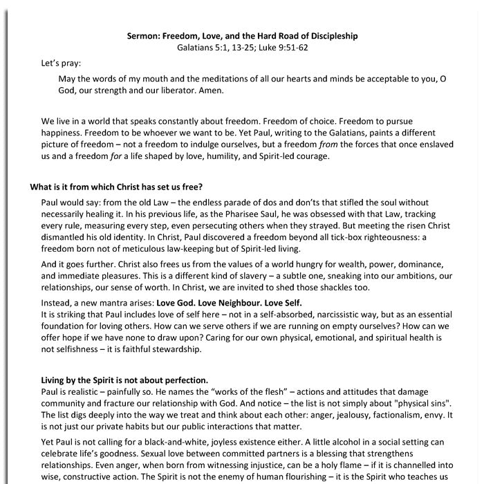Worship at Hand
Complete Lectionary-Based Worship Services for Sundays in the Church Year
By Philip Garside
Pentecost 3 | 29 June 2025
Sermon