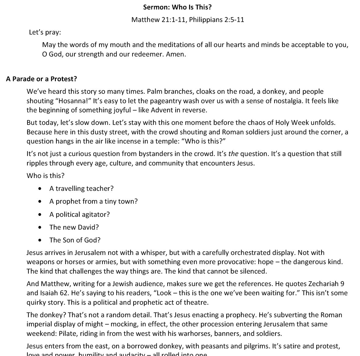 Worship at Hand
Complete Lectionary-Based Worship Services for Sundays in the Church Year
By Philip Garside
Lent 6 | 29 March 2026
Sermon