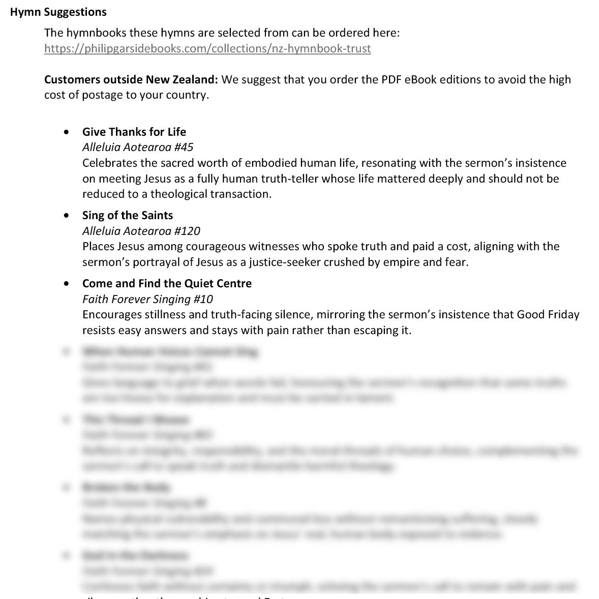 Worship at Hand
Complete Lectionary-Based Worship Services for Sundays in the Church Year
By Philip Garside
Good Friday | 3 April 2026
Hymn Suggestions