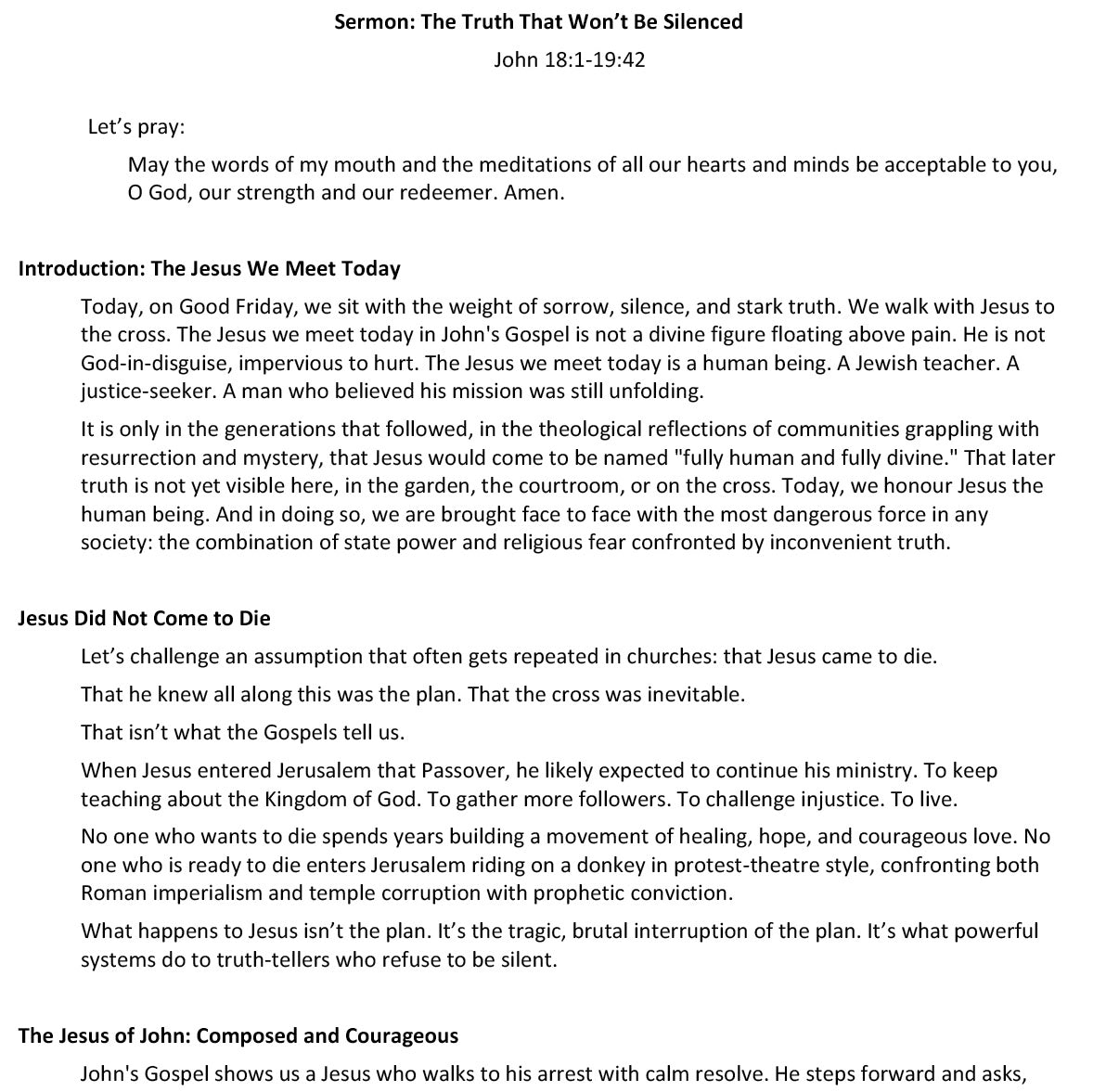 Worship at Hand
Complete Lectionary-Based Worship Services for Sundays in the Church Year
By Philip Garside
Good Friday | 3 April 2026
Sermon
