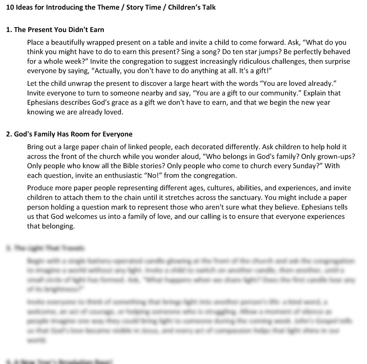 Worship at Hand
Complete Lectionary-Based Worship Services for Sundays
Digital download product
By Philip Garside
Christmas 2 | 3 January 2027
Children's Talk ideas