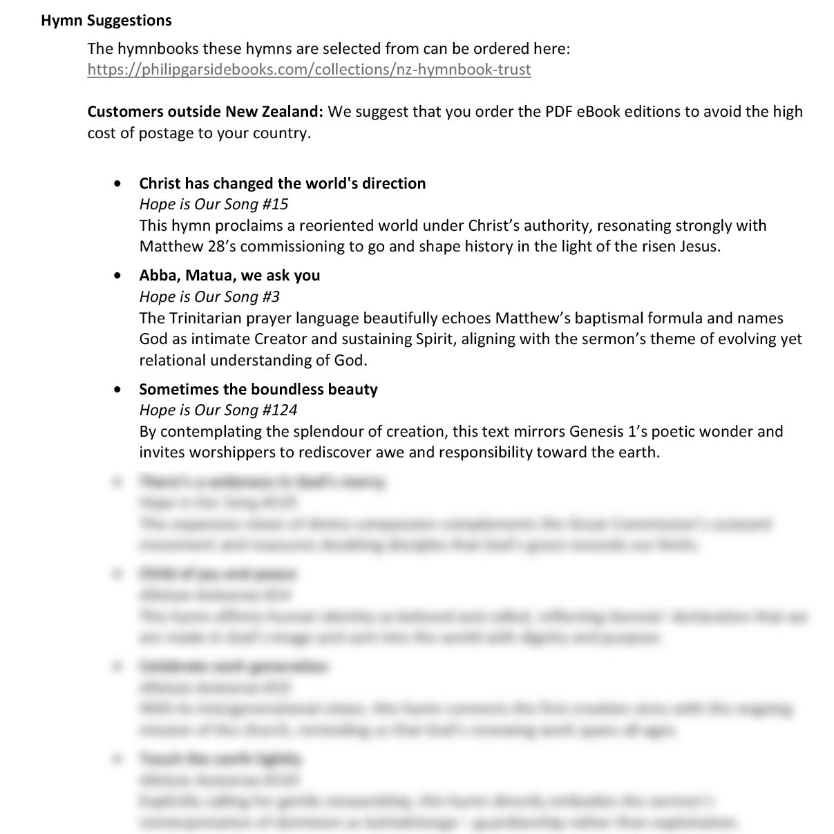 Worship at Hand
Complete Lectionary-Based Worship Services for Sundays in the Church Year
By Philip Garside
Trinity | 31 May 2026
Hymn Suggestions