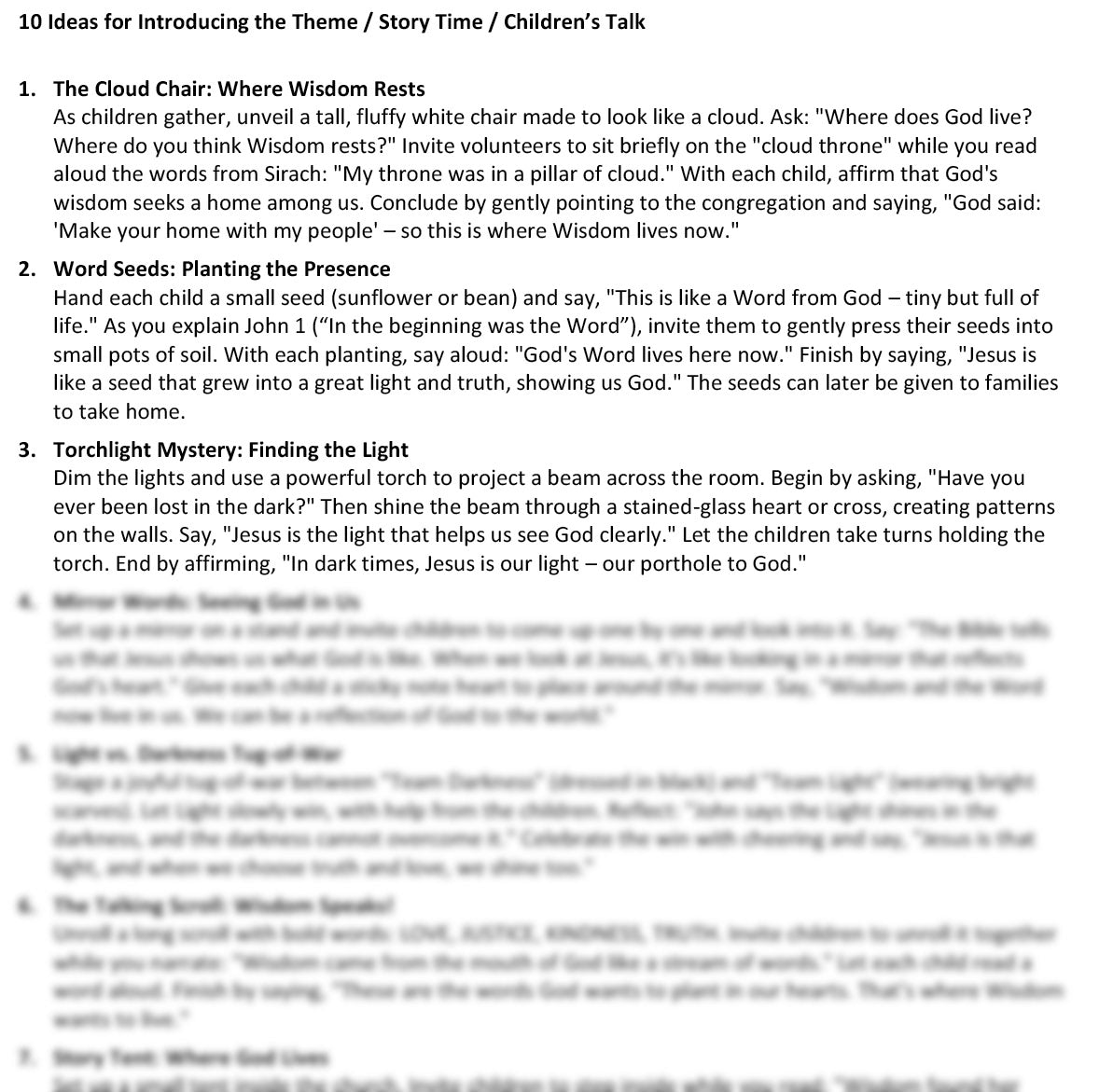 Worship at Hand
Complete Lectionary-Based Worship Services for Sundays in the Church Year
By Philip Garside
Christmas 2 | 4 January 2026
Children's Talk ideas