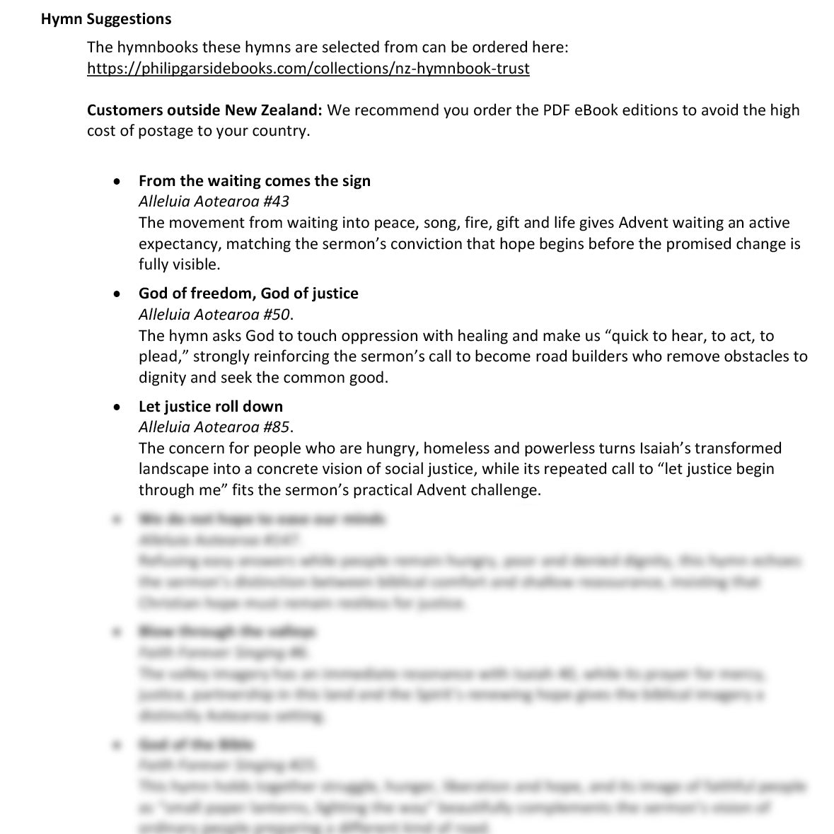 Worship at Hand
Complete Lectionary-Based Worship Services for Sundays
Digital download product
By Philip Garside
Advent 2 | 6 December 2026
Hymn suggestions