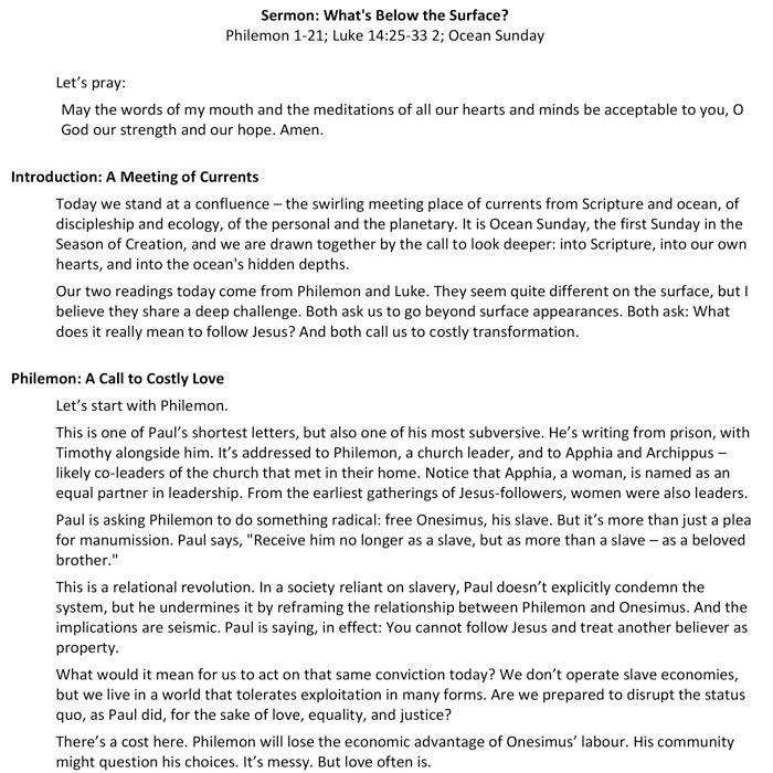 Worship at Hand
Complete Lectionary-Based Worship Services for Sundays in the Church Year
By Philip Garside
Pentecost 13 | 7 September 2025
Sermon