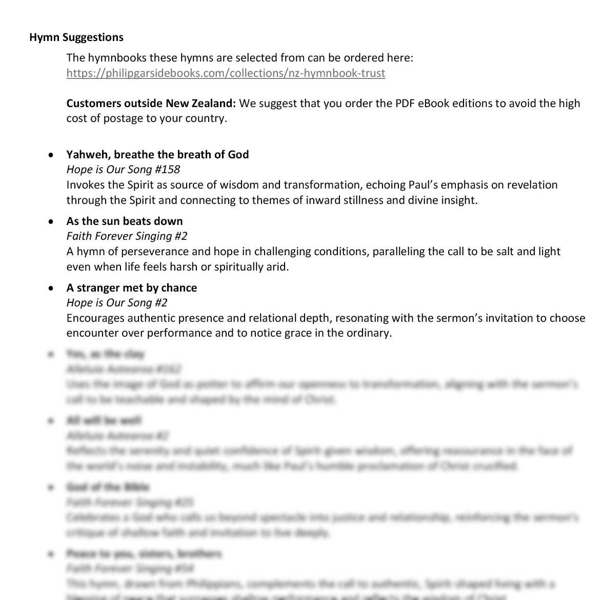 Worship at Hand
Complete Lectionary-Based Worship Services for Sundays in the Church Year
By Philip Garside
Epiphany 5 | 8 February 2026
Hymn Suggestions