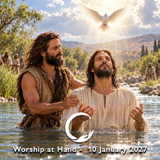 Worship at Hand
Complete Lectionary-Based Worship Services for Sundays
Digital download product
By Philip Garside
Epiphany 1 | 10 January 2027